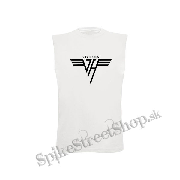 VAN HALEN - Logo Crest - biele detské tričko bez rukávov