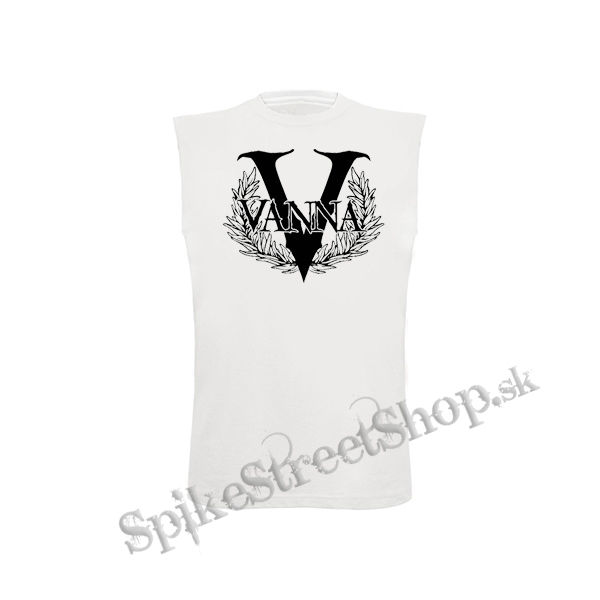 VANNA - Logo - biele detské tričko bez rukávov