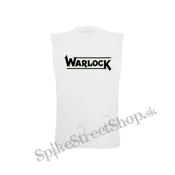 WARLOCK - Logo - biele detské tričko bez rukávov