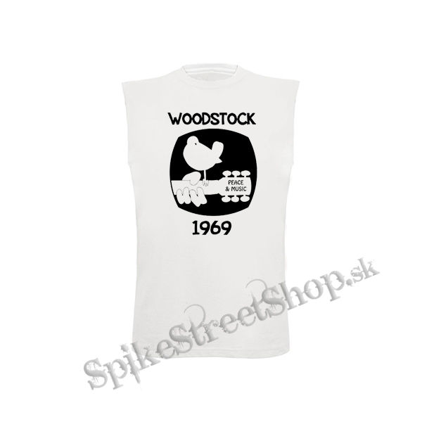 WOODSTOCK - 1969 - biele detské tričko bez rukávov