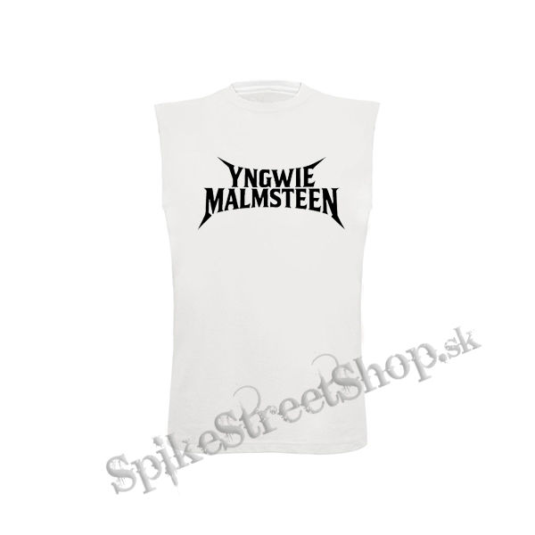 YNGWIE MALMSTEEN - Logo Black - biele detské tričko bez rukávov