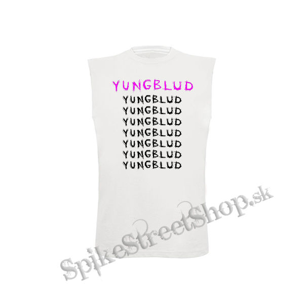 YUNGBLUD - Multilogos - biele detské tričko bez rukávov
