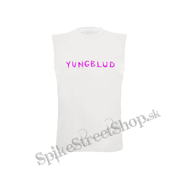 YUNGBLUD - Pink Logo - biele detské tričko bez rukávov