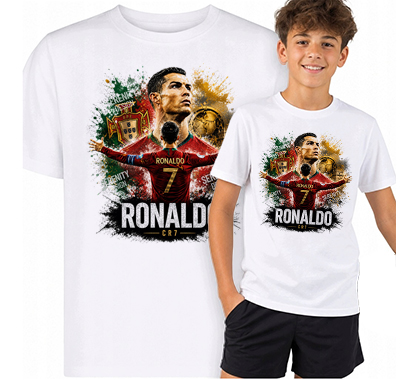RONALDO - Poster Motive 2 - biele detské tričko