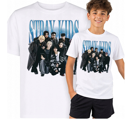 STRAY KIDS - Poster Motive 5 - biele detské tričko