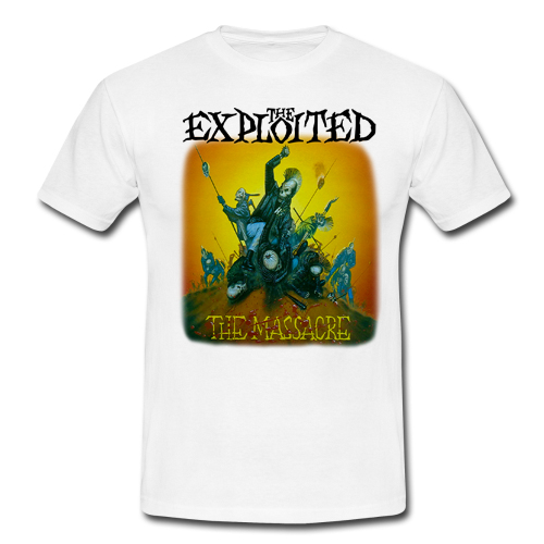 EXPLOITED - The Massacre - biele pánske tričko