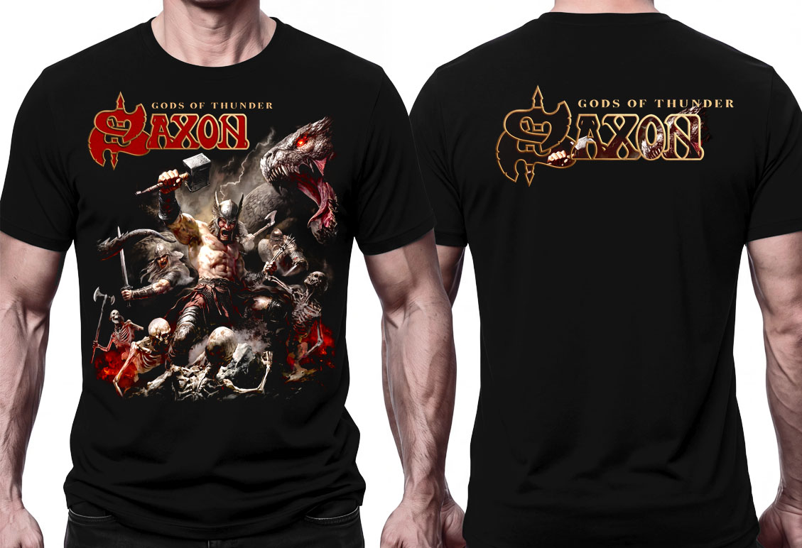 SAXON - Gods Of Thunder - čierne pánske tričko