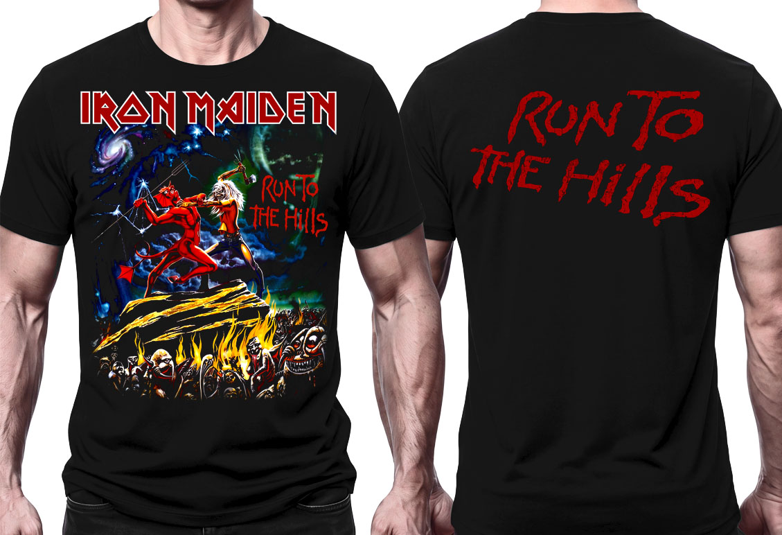 IRON MAIDEN - Run To The Hills - čierne pánske tričko