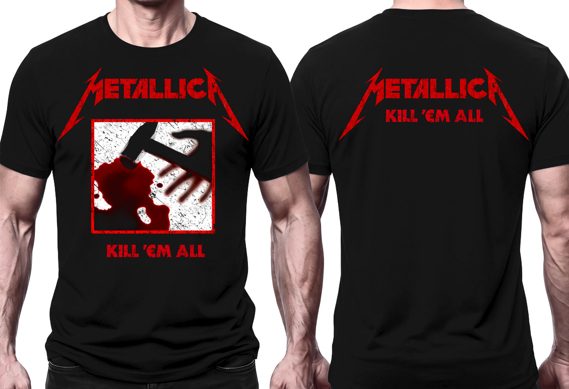 METALLICA - Kill Em All - čierne pánske tričko