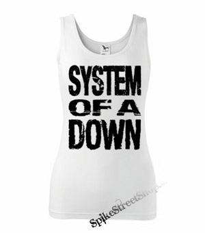 SYSTEM OF A DOWN - Logo - Ladies Vest Top - biele