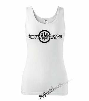 THREE DAYS GRACE - Logo - Ladies Vest Top - biele