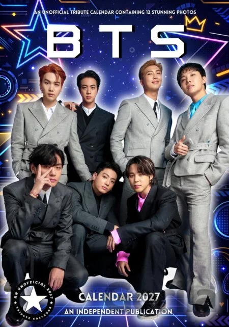 BTS - BANGTAN BOYS - kalendár pre rok 2027