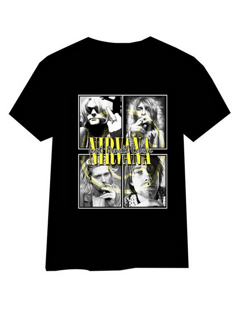 NIRVANA - Kurt Donald Cobain - čierne pánske tričko