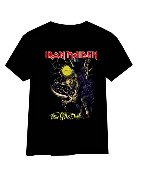 IRON MAIDEN - Fear Of The Dark Free Colour - čierne pánske tričko