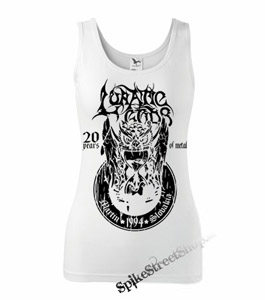 LUNATIC GODS - 20 Years Of Metal - Ladies Vest Top - biele
