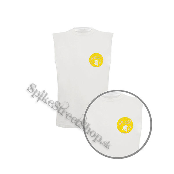 5 SECONDS OF SUMMER - Scribble Logo - biele pánske tričko bez rukávov
