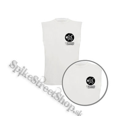 5 SECONDS OF SUMMER - Sign - biele pánske tričko bez rukávov