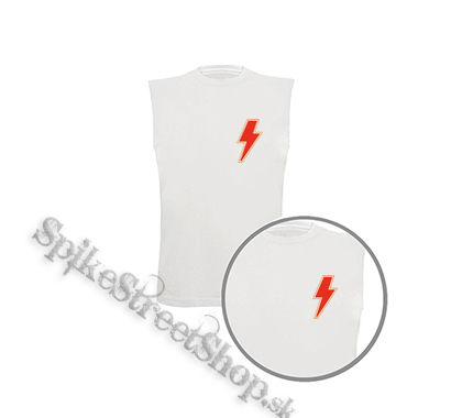 ACDC - Power Up Sign Crest - biele pánske tričko bez rukávov