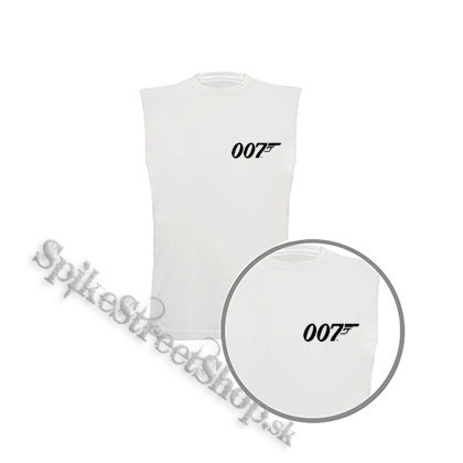 AGENT JAMES BOND 007 - Symbol - biele pánske tričko bez rukávov