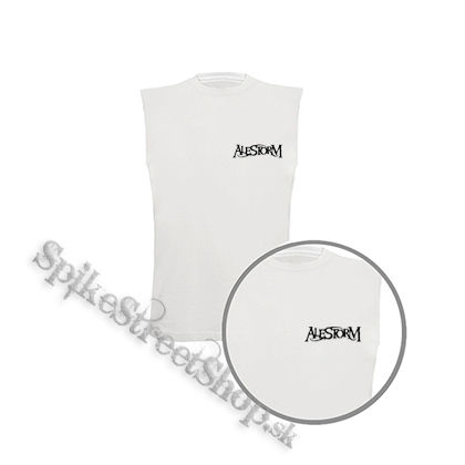 ALESTORM - Logo - biele pánske tričko bez rukávov