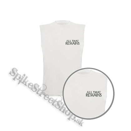 ALL THAT REMAINS - Logo - biele pánske tričko bez rukávov