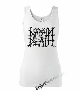 NAPALM DEATH - Logo - Ladies Vest Top - biele