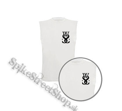 WHILE SHE SLEEPS - Sign - biele pánske tričko bez rukávov