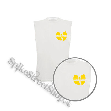 WU TANG CLAN - Yellow Logo - biele pánske tričko bez rukávov