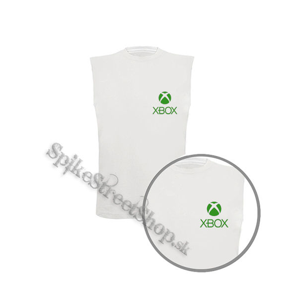 XBOX - Logo Motive 1 - biele pánske tričko bez rukávov
