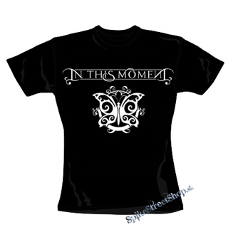 IN THIS MOMENT - Logo Butterfly - čierne dámske tričko