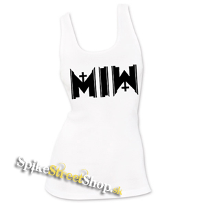 MOTIONLESS IN WHITE - Logo Cemetery - Ladies Vest Top - biele