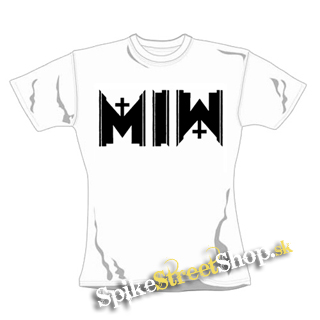 MOTIONLESS IN WHITE - Logo Cemetery - biele dámske tričko