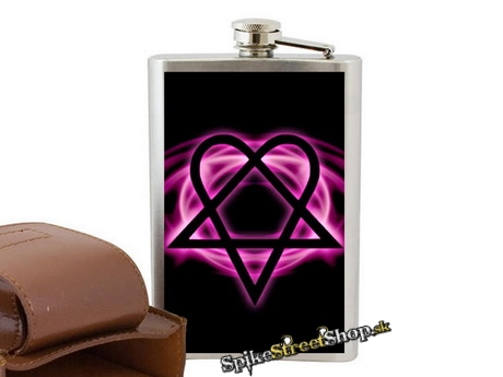 HIM - Heartagram - nerezová ploskačka na alkohol