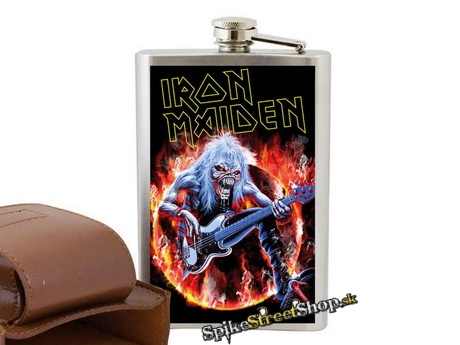 IRON MAIDEN - Fear Live in NY - nerezová ploskačka na alkohol