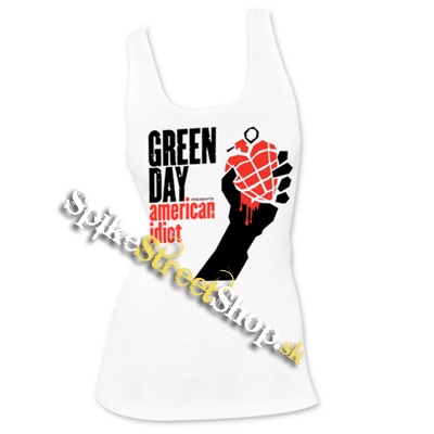 GREEN DAY - American Idiot - Ladies Vest Top - biele