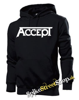 ACCEPT - Logo - čierna pánska mikina