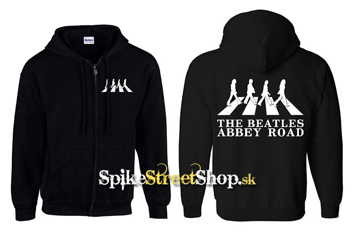 BEATLES - Abbey Roads Silhouette - mikina na zips
