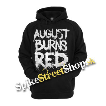 AUGUST BURNS RED - Big Logo - čierna pánska mikina