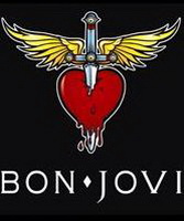 BON JOVI - Heart Logo - chrbtová nášivka