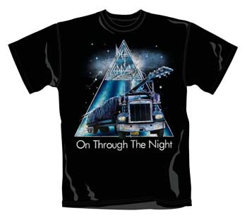 DEF LEPPARD - Through The Night - čierne pánske tričko