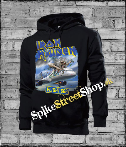 IRON MAIDEN - Flight 666 - čierna pánska mikina 