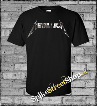 METALLICA - Logo Metro Camouflage - čierne pánske tričko