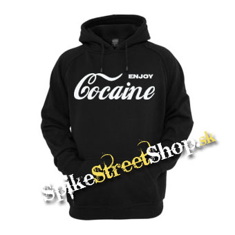 ENJOY COCAINE - čierna pánska mikina