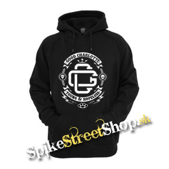 GOOD CHARLOTTE - Crest - čierna pánska mikina