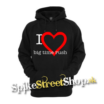 I LOVE BIG TIME RUSH - čierna pánska mikina