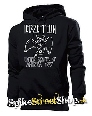 LED ZEPPELIN - United States Of America 1977 - čierna pánska mikina