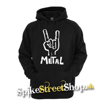 METAL - čierna pánska mikina