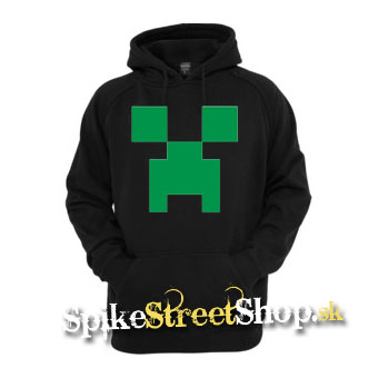 MINECRAFT - Creeper Green - čierna pánska mikina