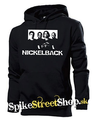 NICKELBACK - Logo & Band - čierna pánska mikina