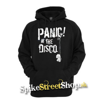 PANIC! AT THE DISCO - White Logo - čierna pánska mikina